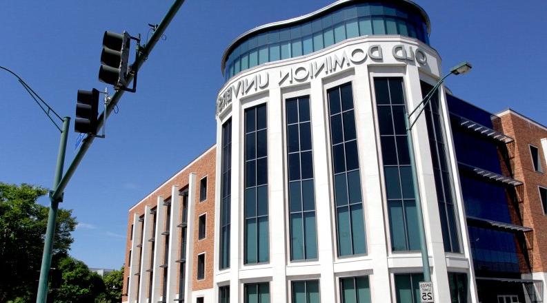 the front of the ODU Darden College of Education building